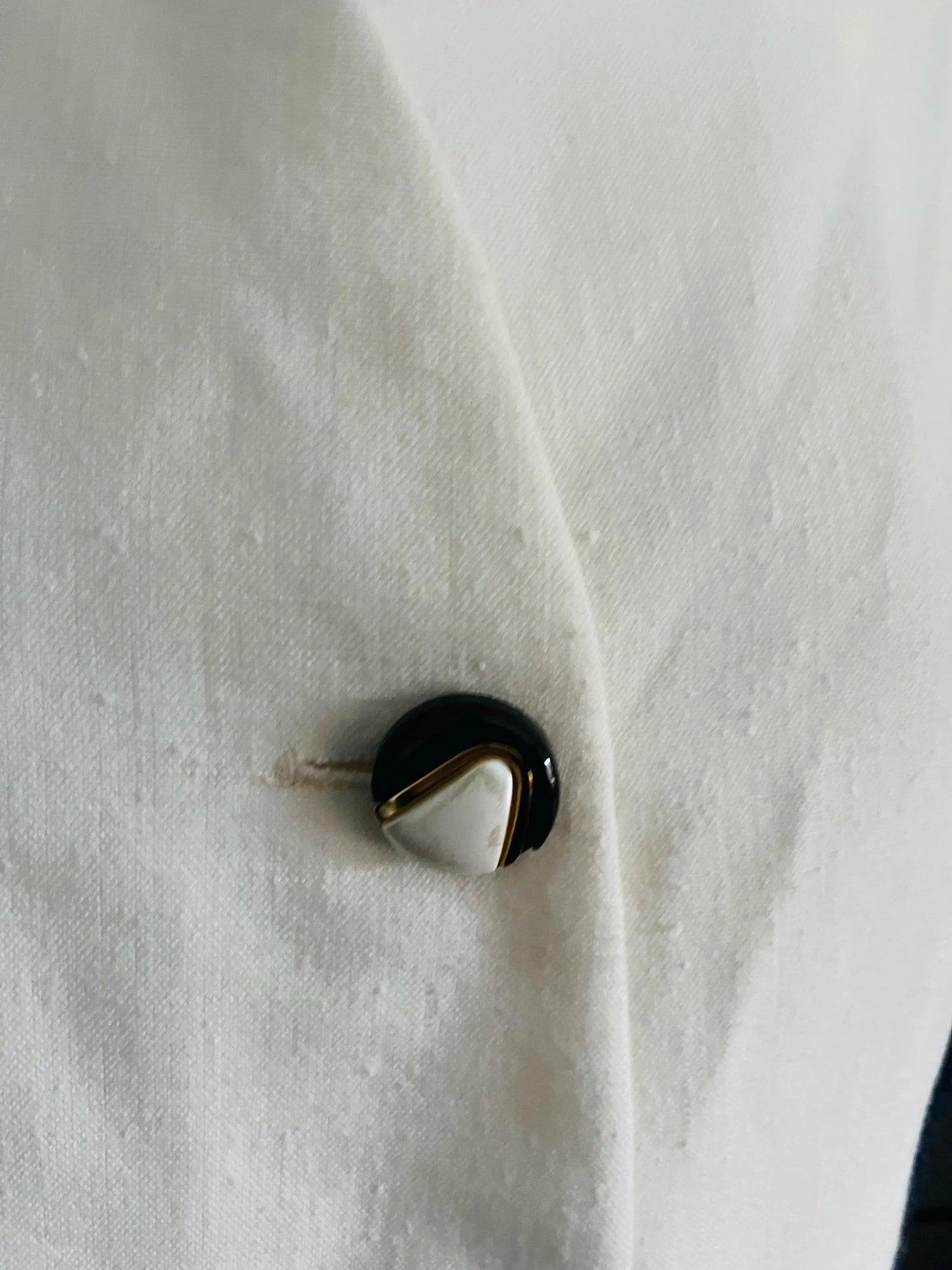 Vintage Clothing |80s Co Ord Power Suit | White & Navy |UK Size 10 |Frock33