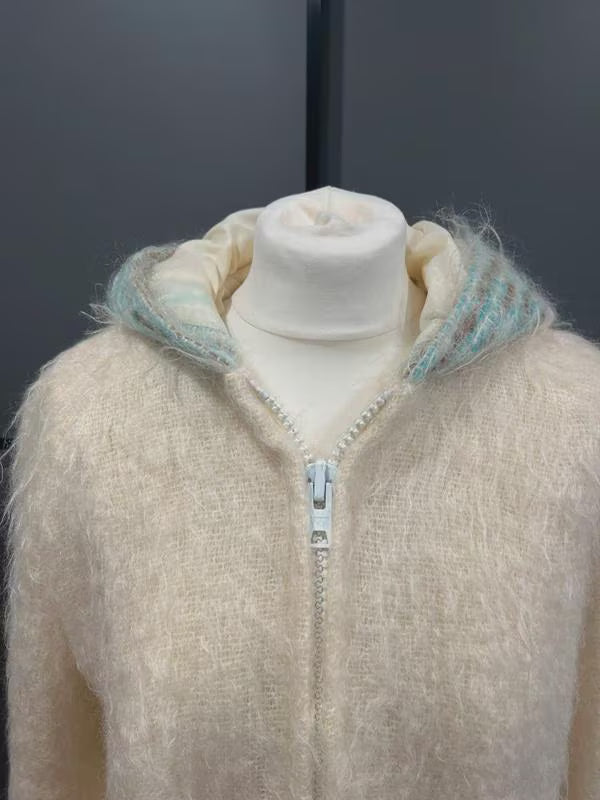 Vintage Clothing| Shacket Cardigan | Pure Mohair Wool |Bohemian 70s |Frock33