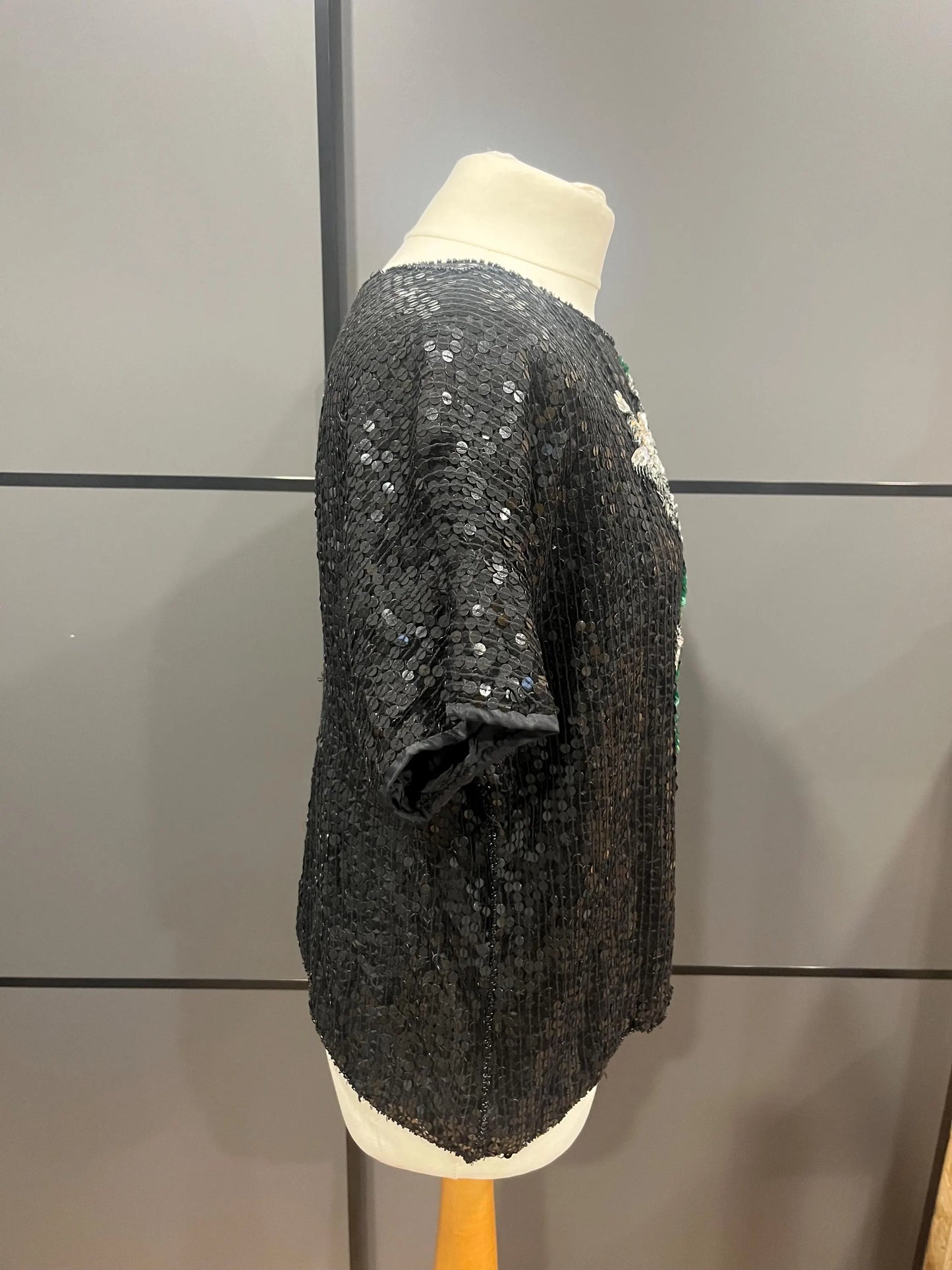 Vintage Clothing- Vintage Party Top - sequinned - size 12 - 14 - Frock33