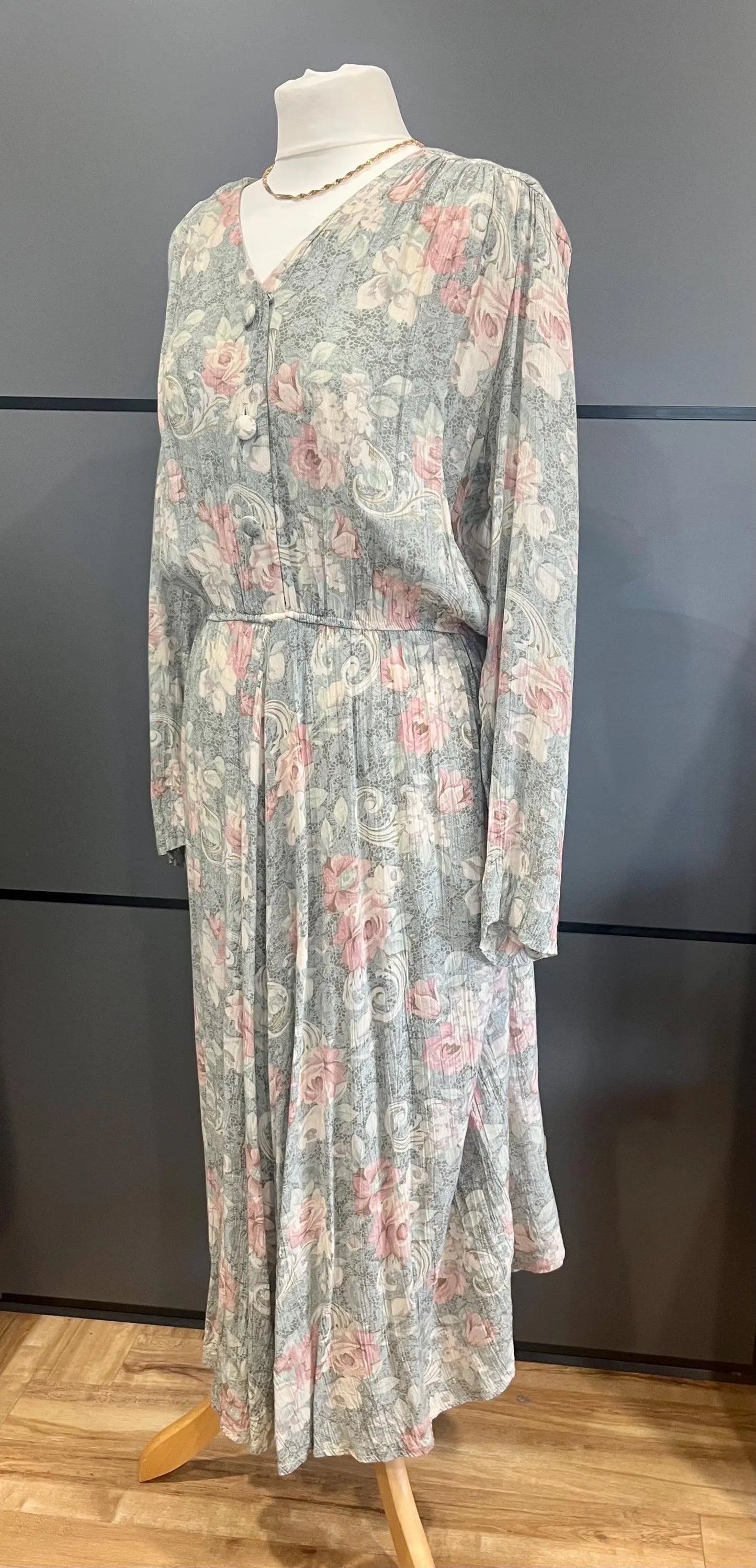 Vintage Clothing -Vintage Midi Dress - by Leslie Fay- Size 12 - Frock33