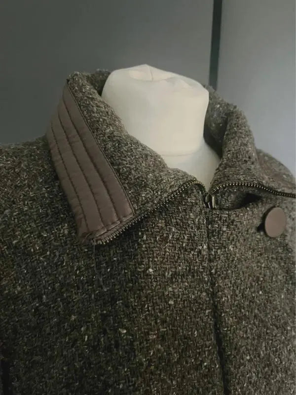 Vintage Clothing | Grey Wool Blend Coat | Y2K | Part Two | Size 10 |Frock 33