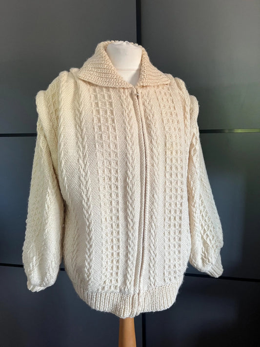 Vintage Clothing |Cardigan | Wool Blend | Irish Made | Shacket Style | Frock33