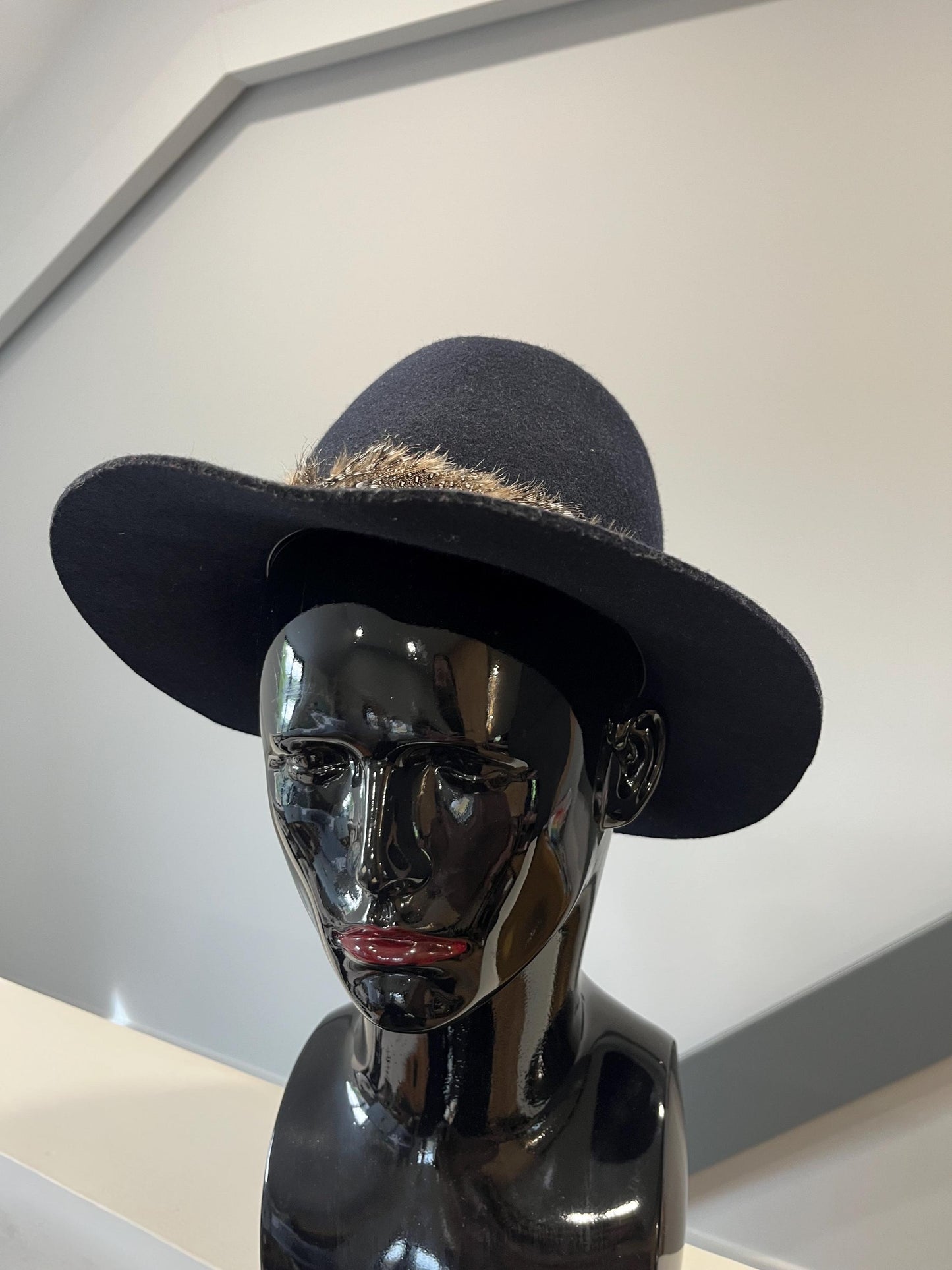 Holland and Cooper Hat | Large Brimmed Fedora | Wool Felt | Navy | Frock33