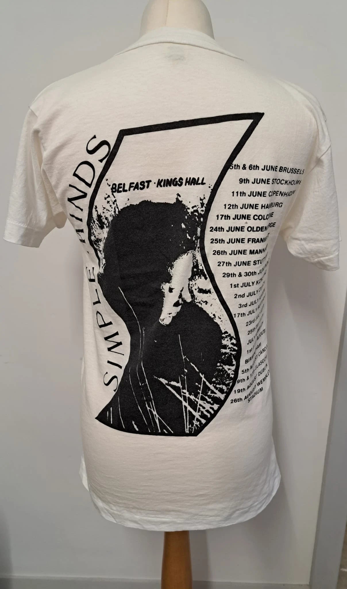 Vintage Dresses | 1980s Band T-Shirt - Simple Minds - Street Fighting Years Tour | Frock33 