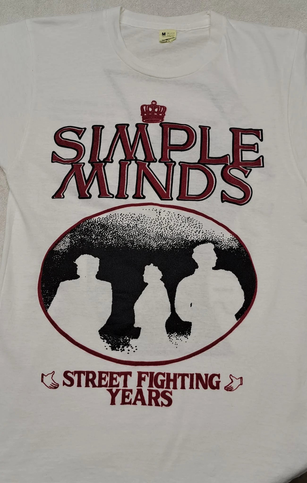 Vintage Dresses | 1980s Band T-Shirt - Simple Minds - Street Fighting Years Tour | Frock33 